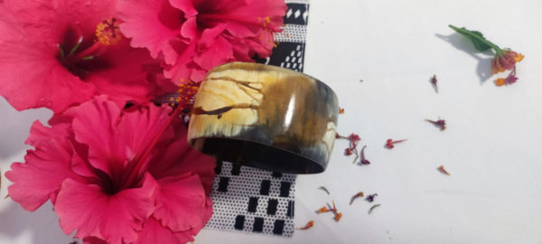 PULSERA CUERNO CEBU GRUESA OUAKAM - Imagen 4