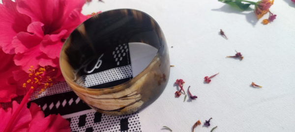PULSERA CUERNO CEBU GRUESA OUAKAM - Imagen 3